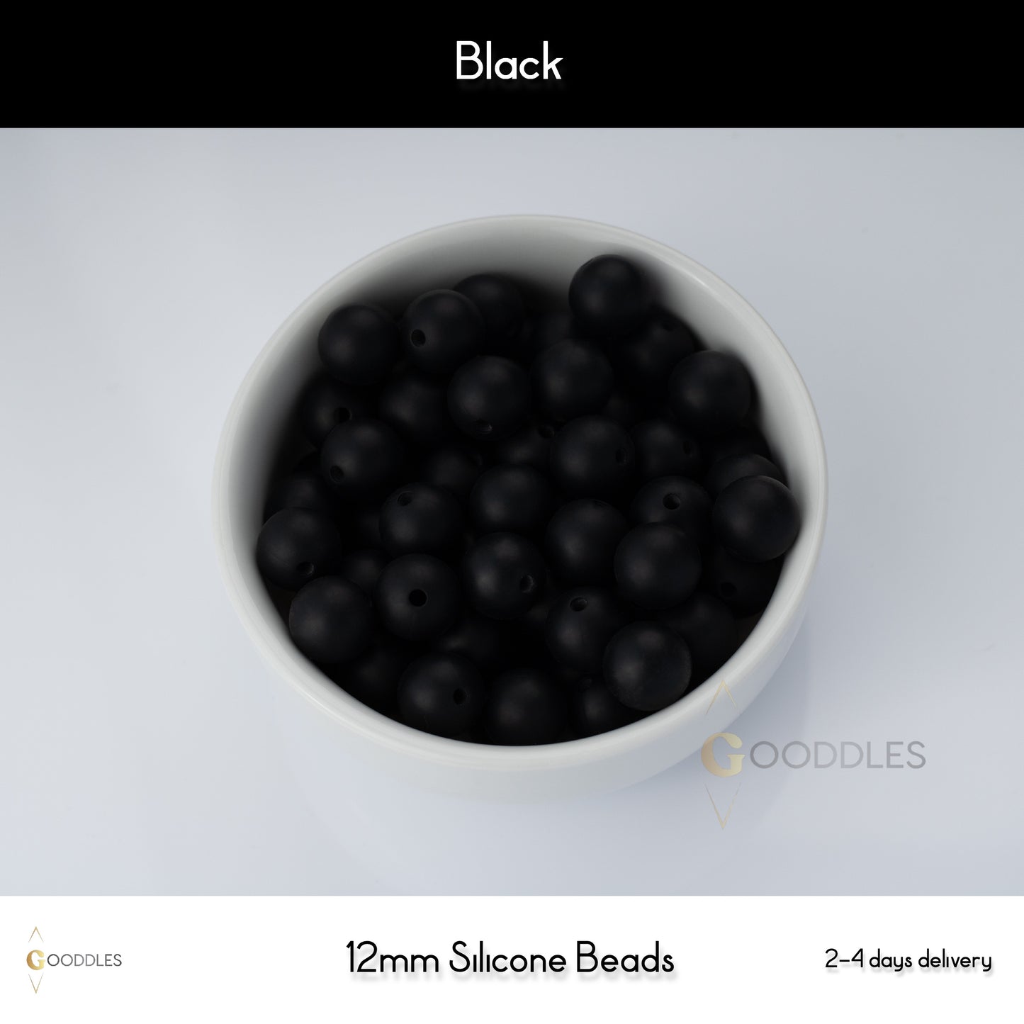 Black Silicone Beads Round Silicone Beads