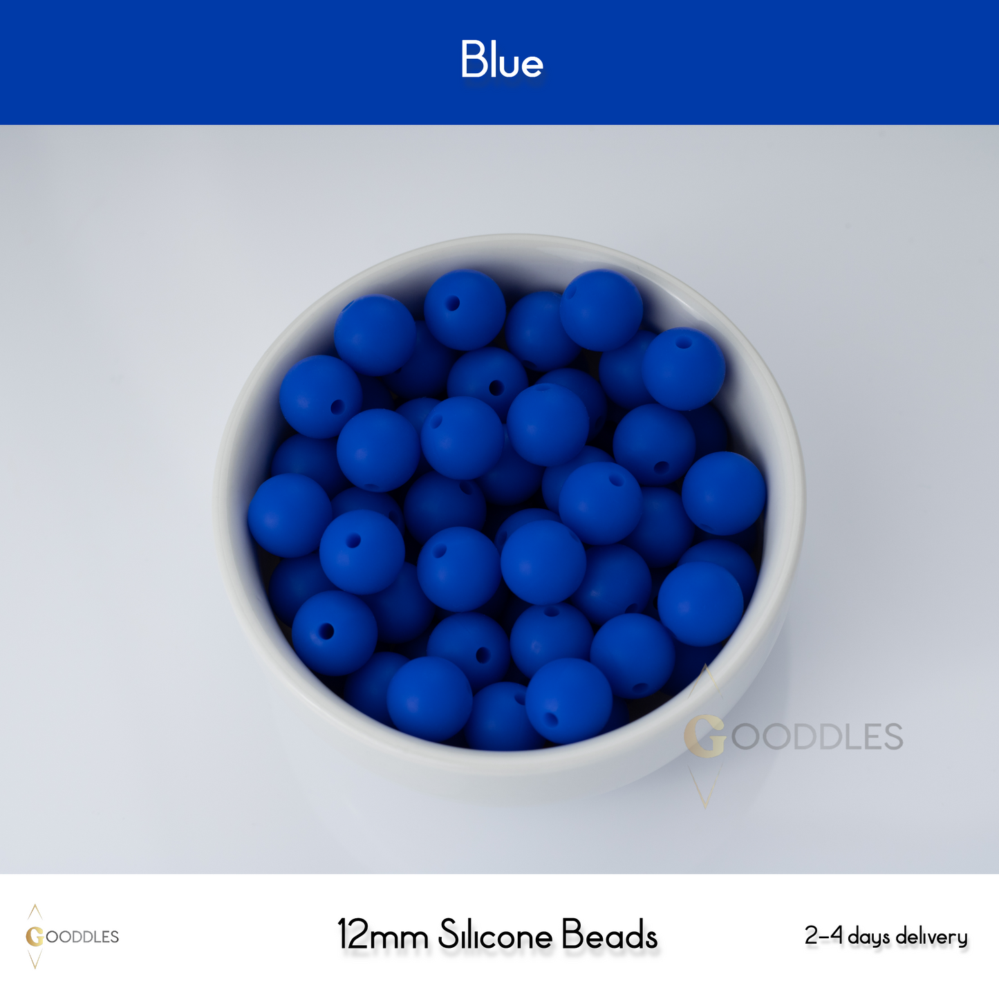 Blue Silicone Beads Round Silicone Beads