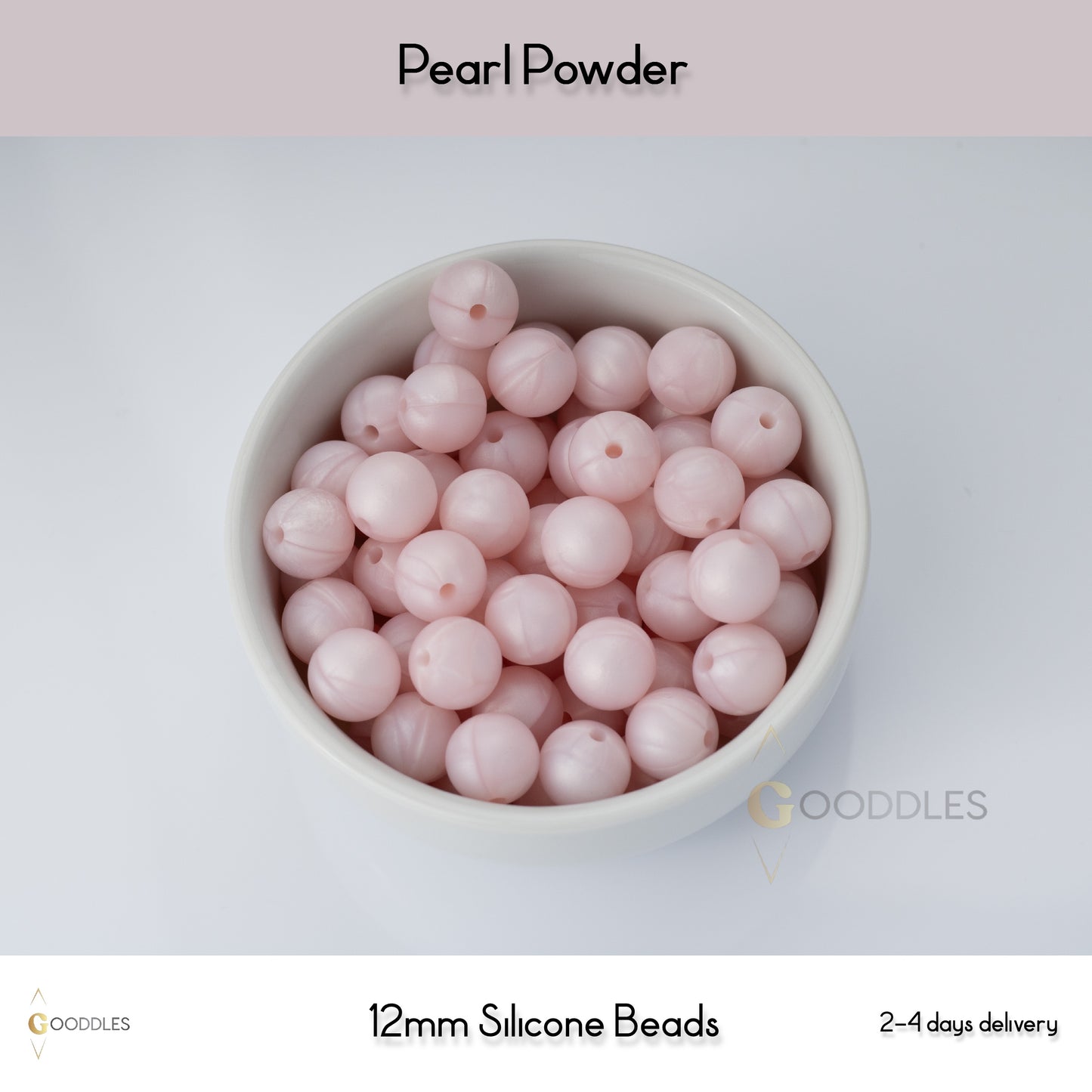 Pearl Powder Silicone Beads Round Silicone Beads