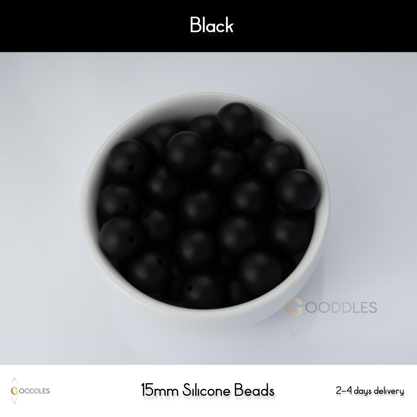 Black Silicone Beads Round Silicone Beads