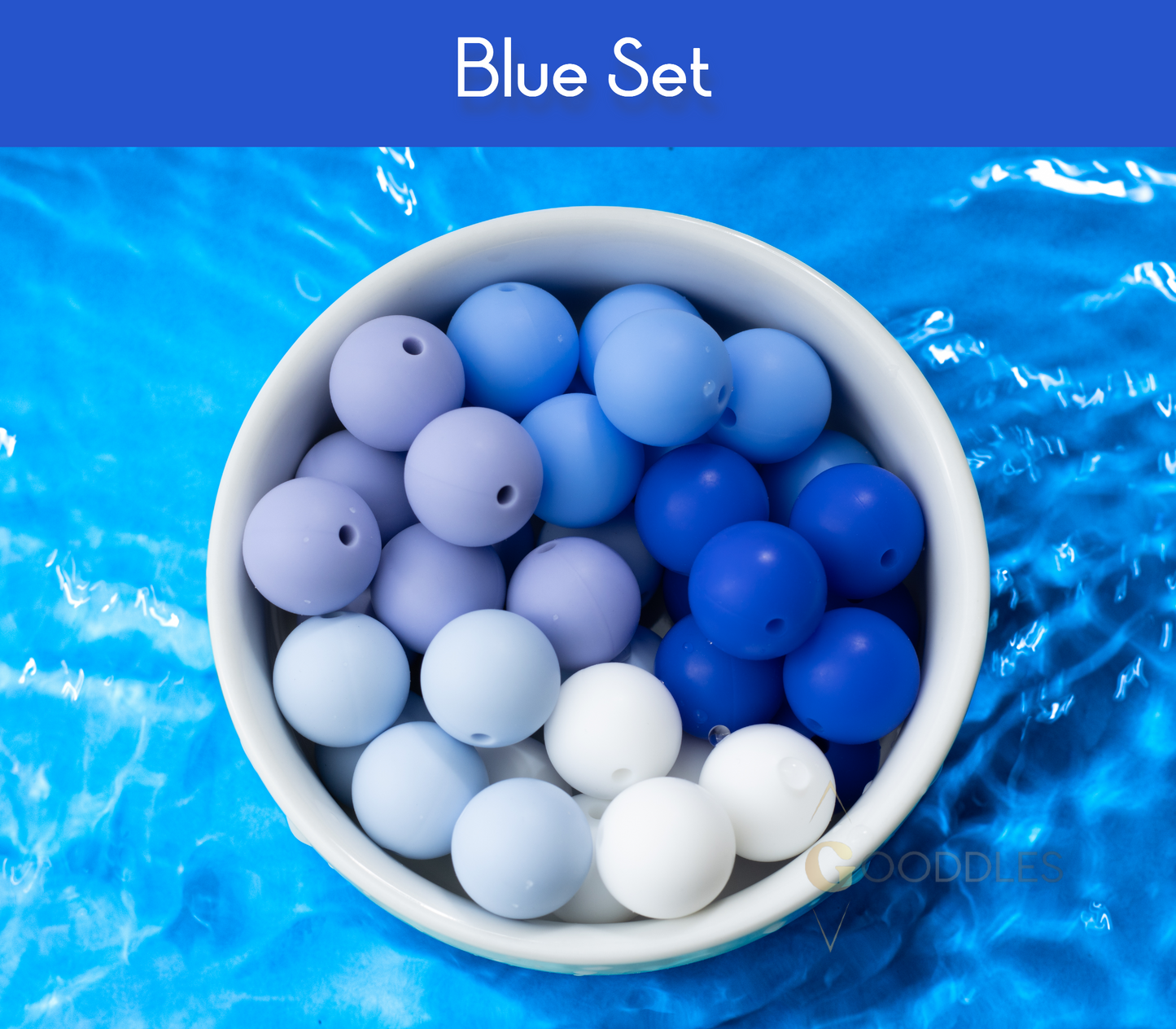 20pcs, Mixed Color Silicone Bead Set Round Silicone Beads