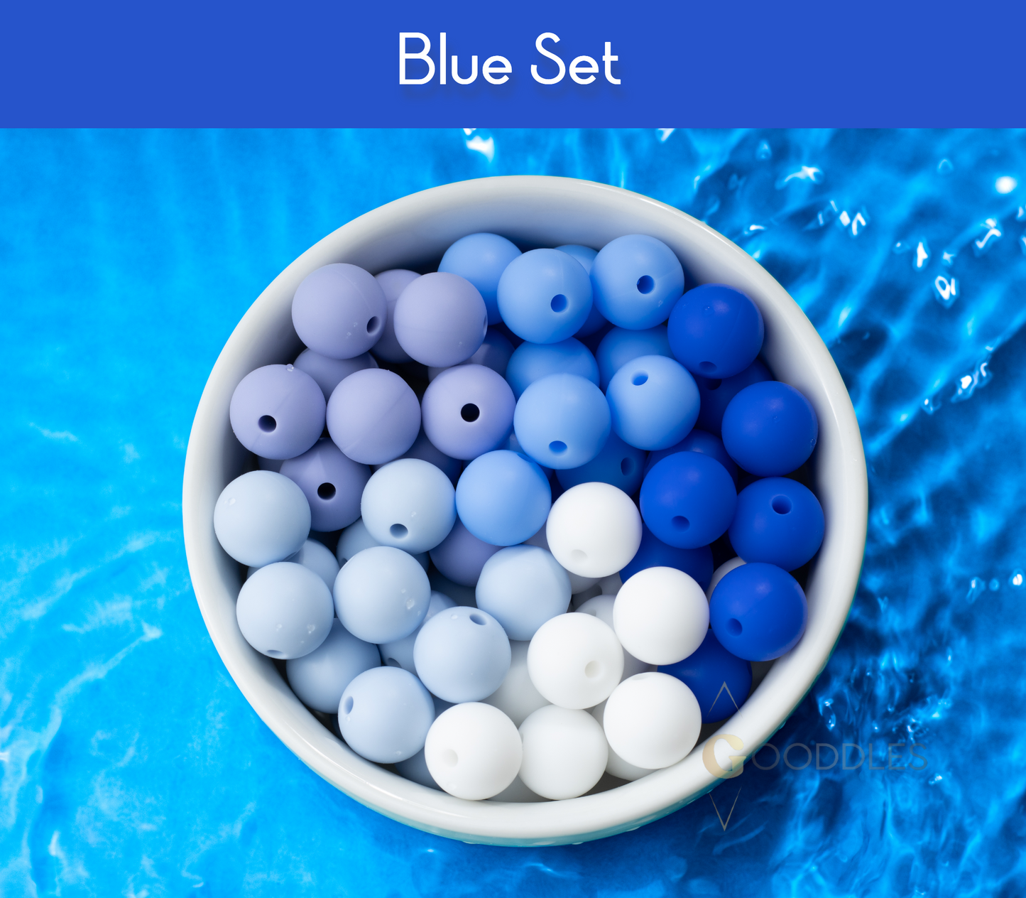 20pcs, Mixed Color Silicone Bead Set Round Silicone Beads