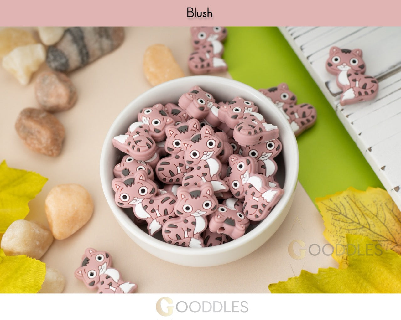 Cat Silicone Focal Beads