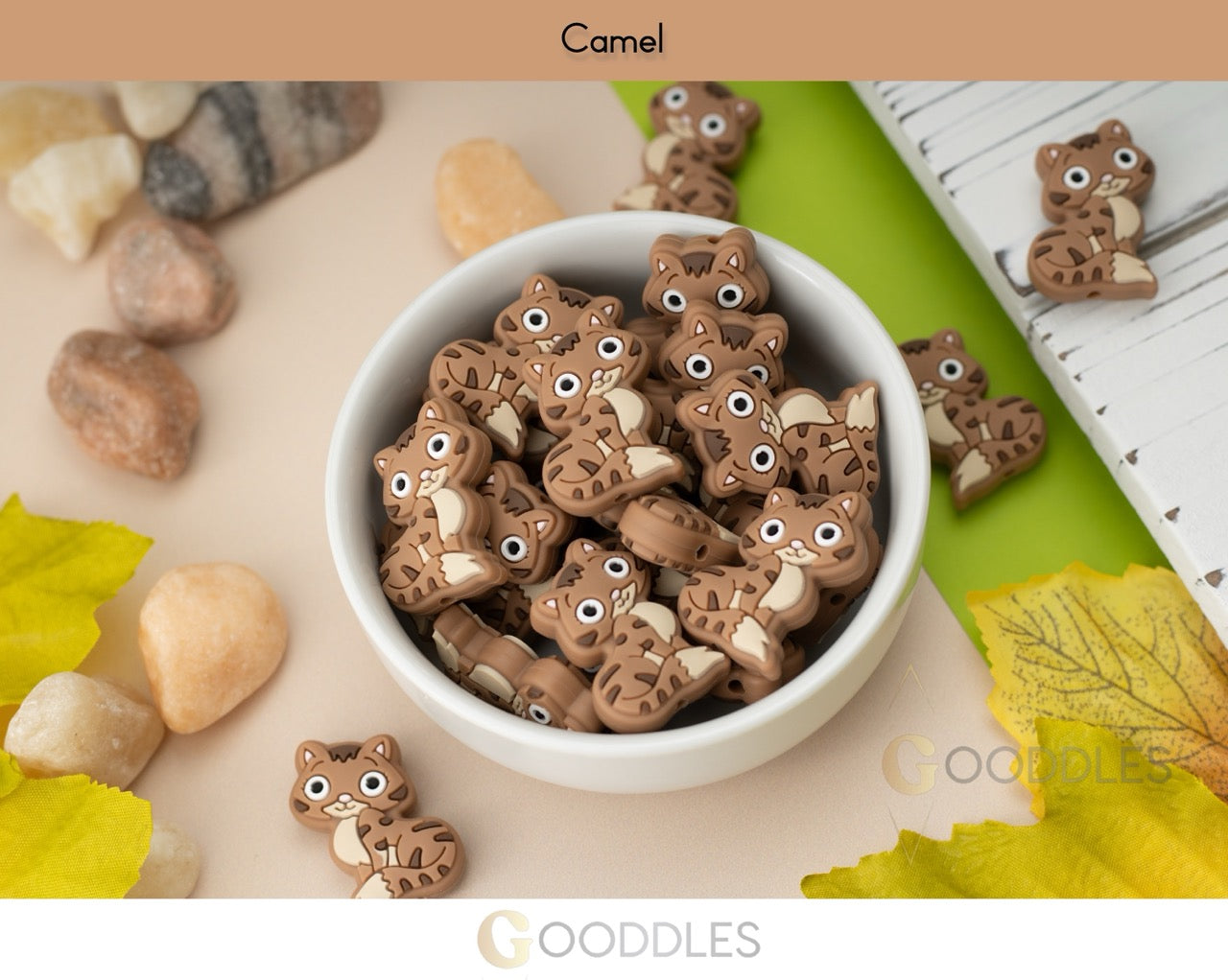 Cat Silicone Focal Beads