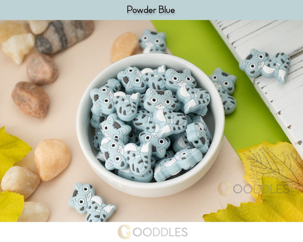 Cat Silicone Focal Beads