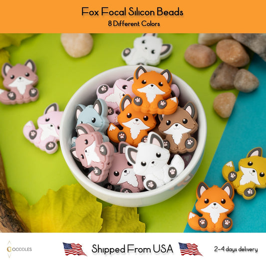 Fox Silicone Focal Beads