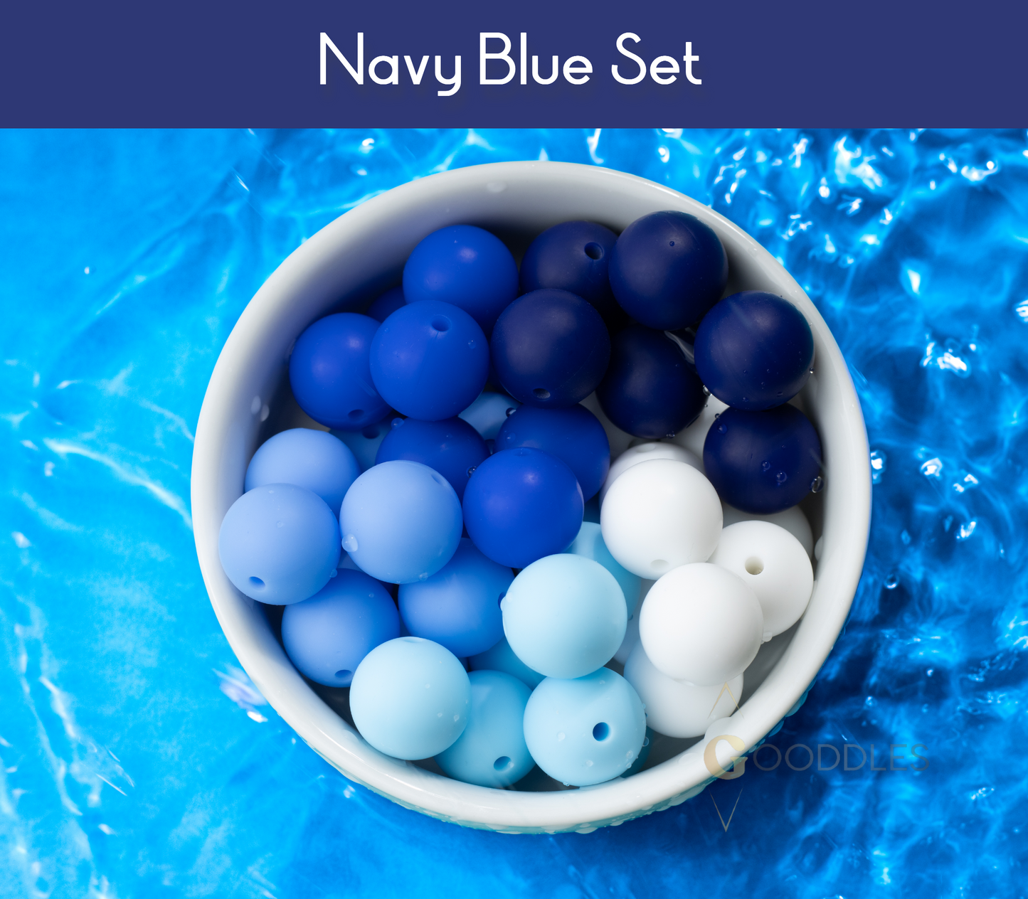 20pcs, Mixed Color Silicone Bead Set Round Silicone Beads