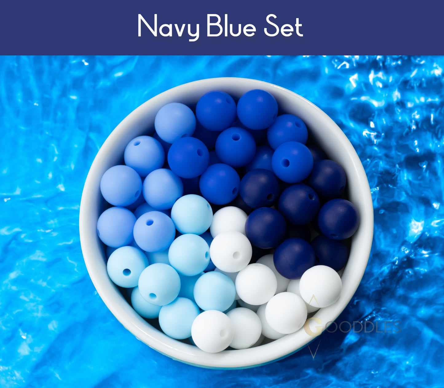 20pcs, Mixed Color Silicone Bead Set Round Silicone Beads