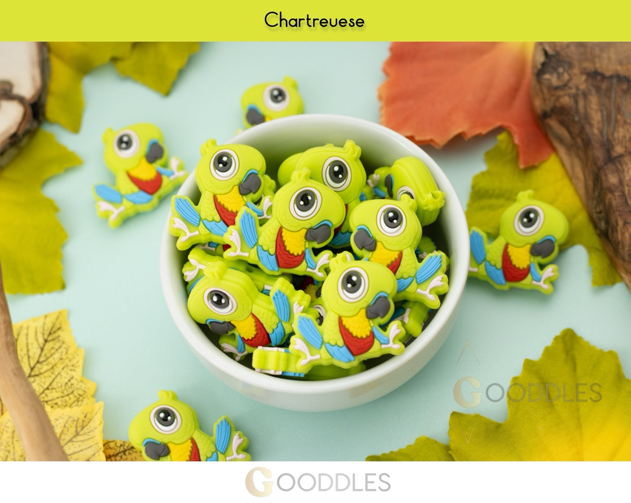 Parrot Silicone Focal Beads