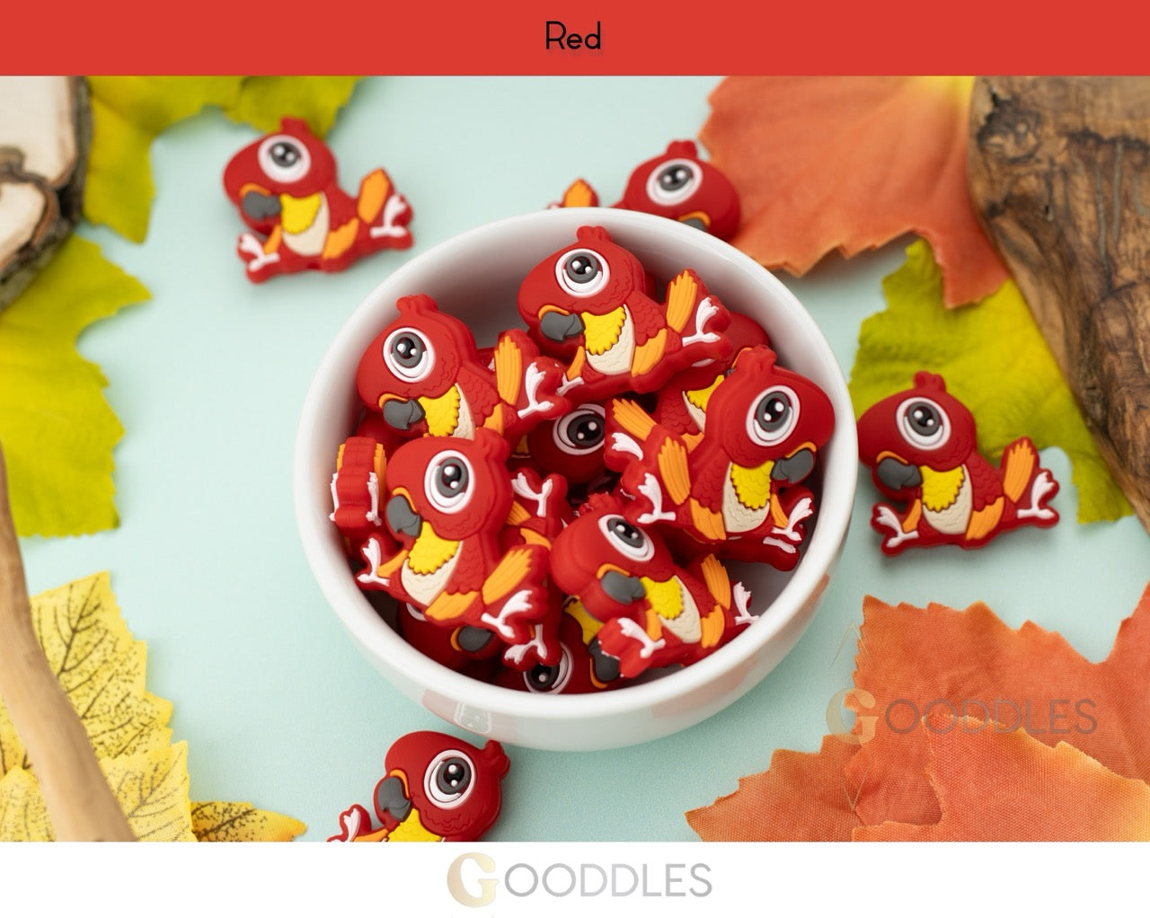 Parrot Silicone Focal Beads