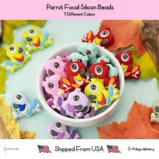 Parrot Silicone Focal Beads