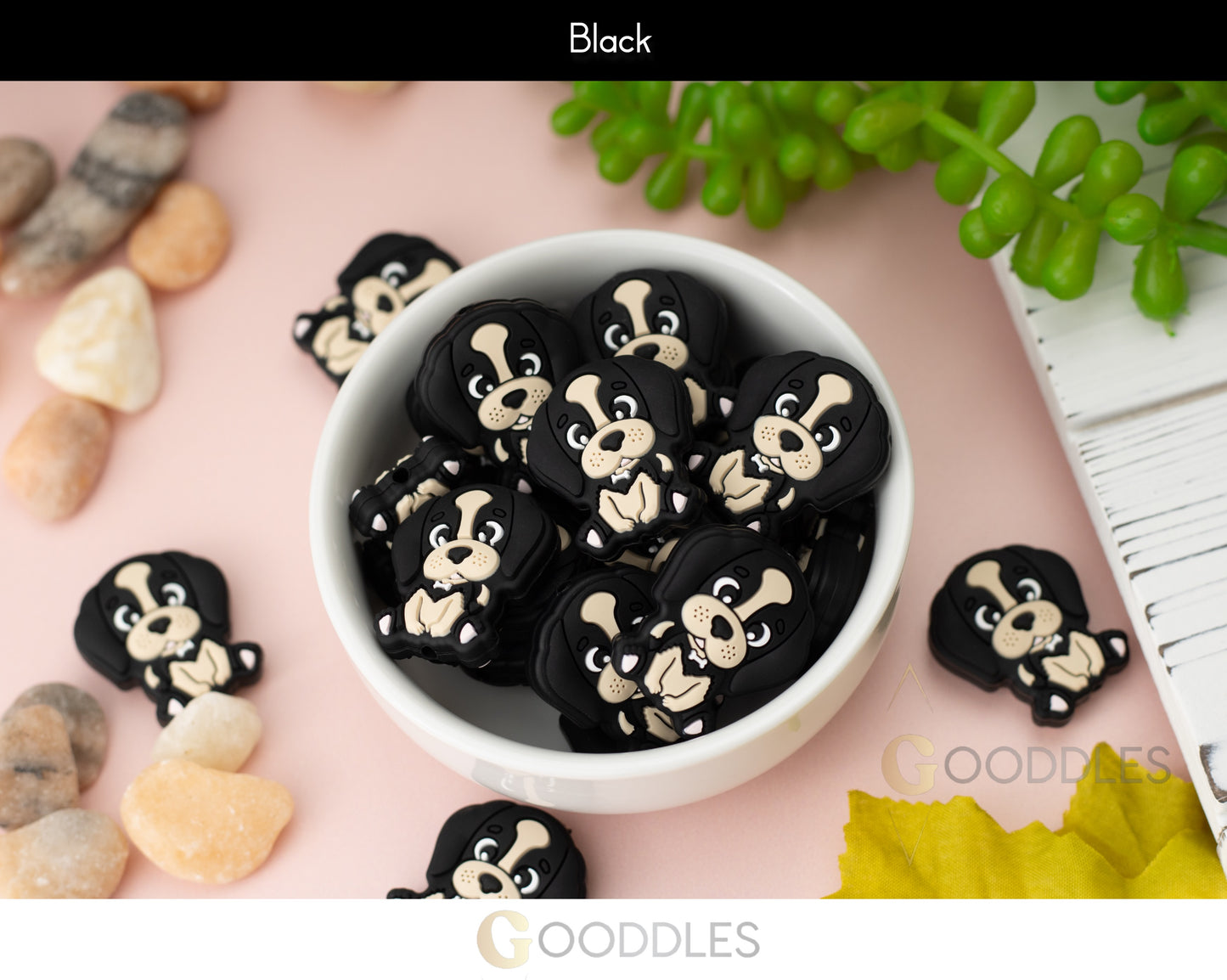 Puppy Silicone Focal Beads