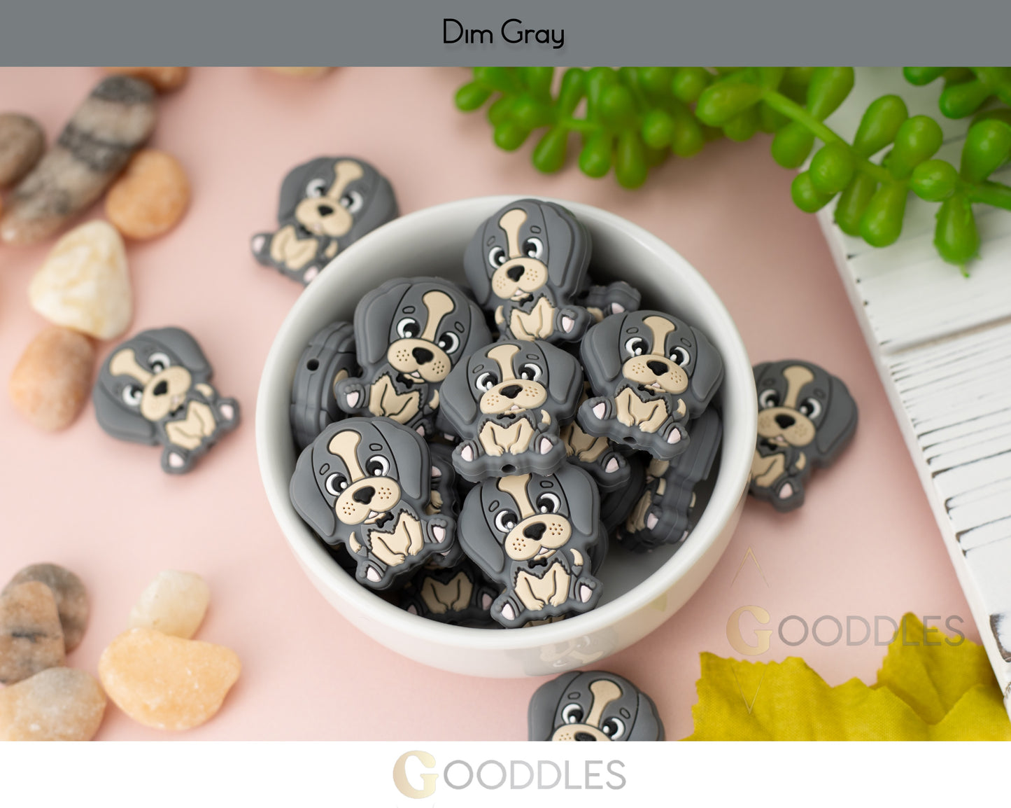 Puppy Silicone Focal Beads