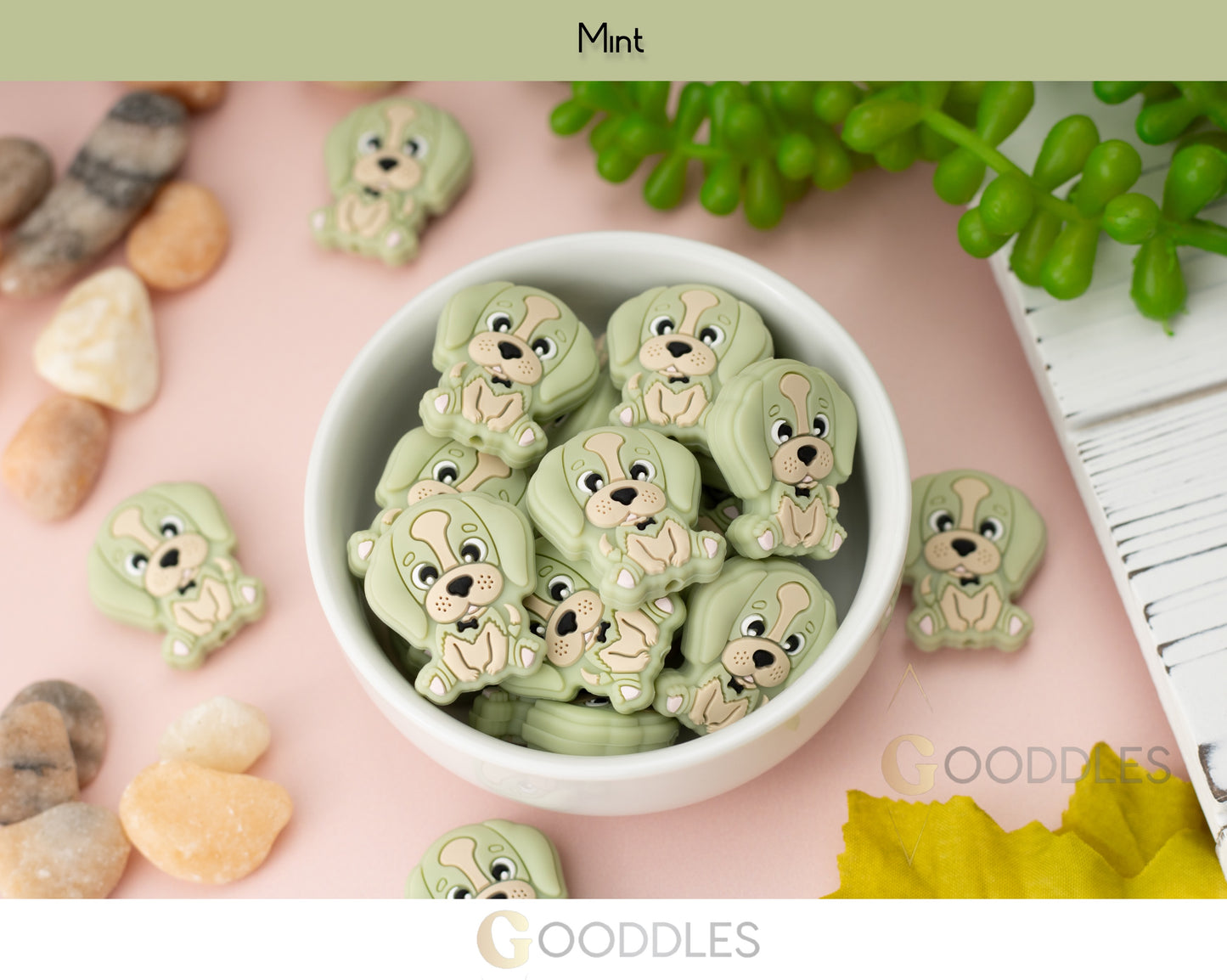 Puppy Silicone Focal Beads