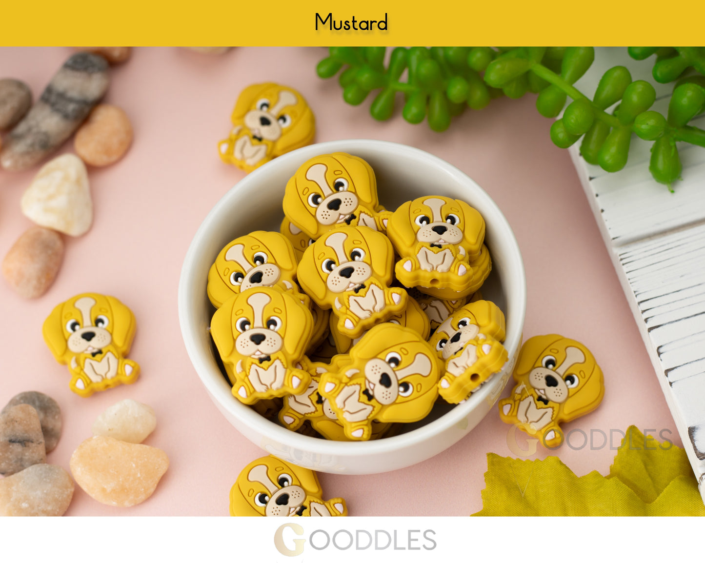 Puppy Silicone Focal Beads