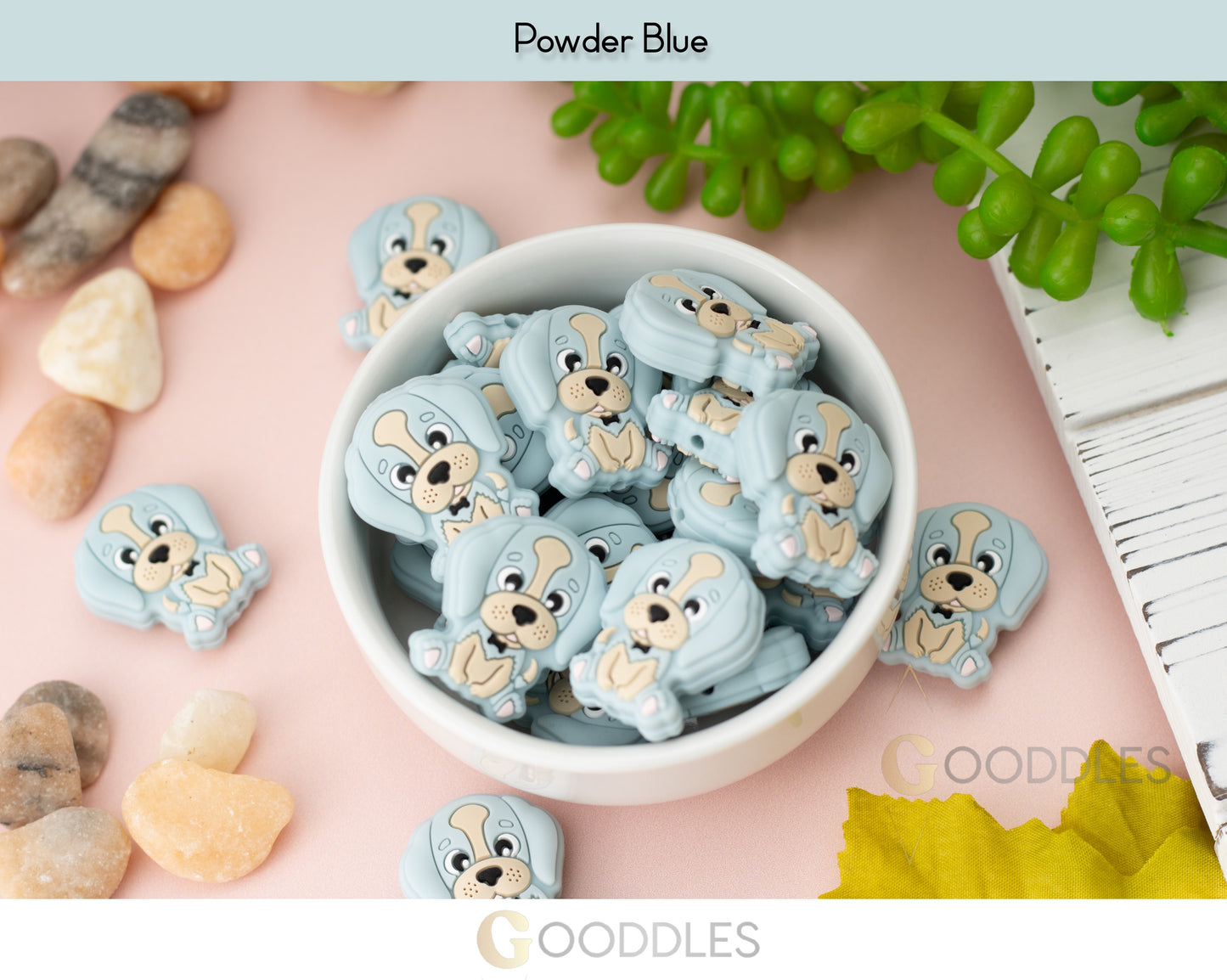 Puppy Silicone Focal Beads