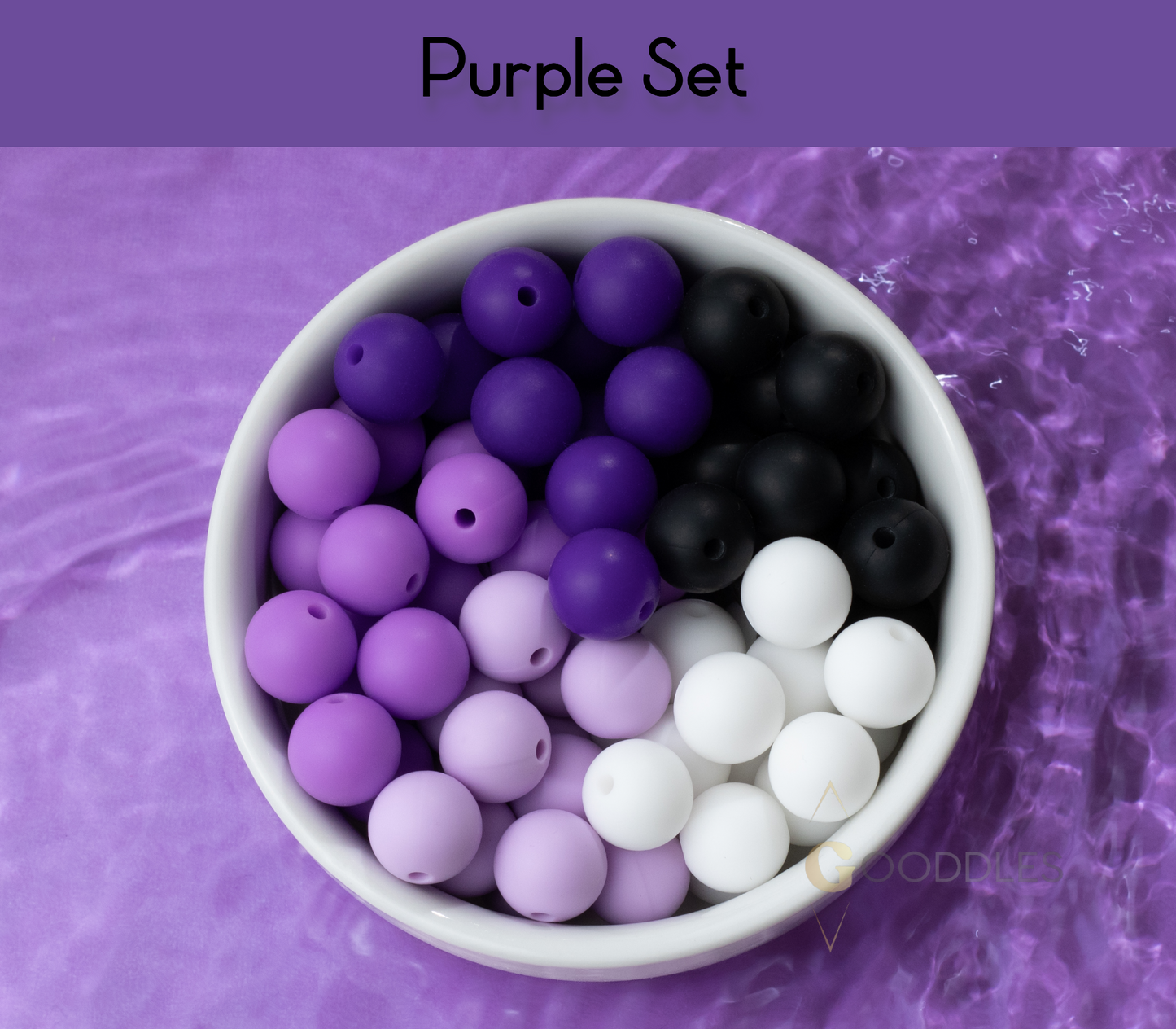 20pcs, Mixed Color Silicone Bead Set Round Silicone Beads