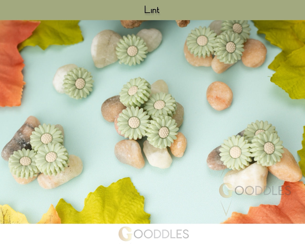 Small Sunflower Silicone Focal Beads