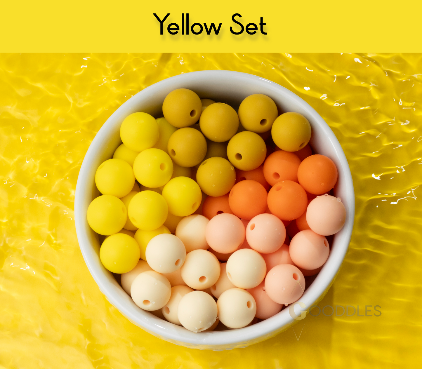 20pcs, Mixed Color Silicone Bead Set Round Silicone Beads