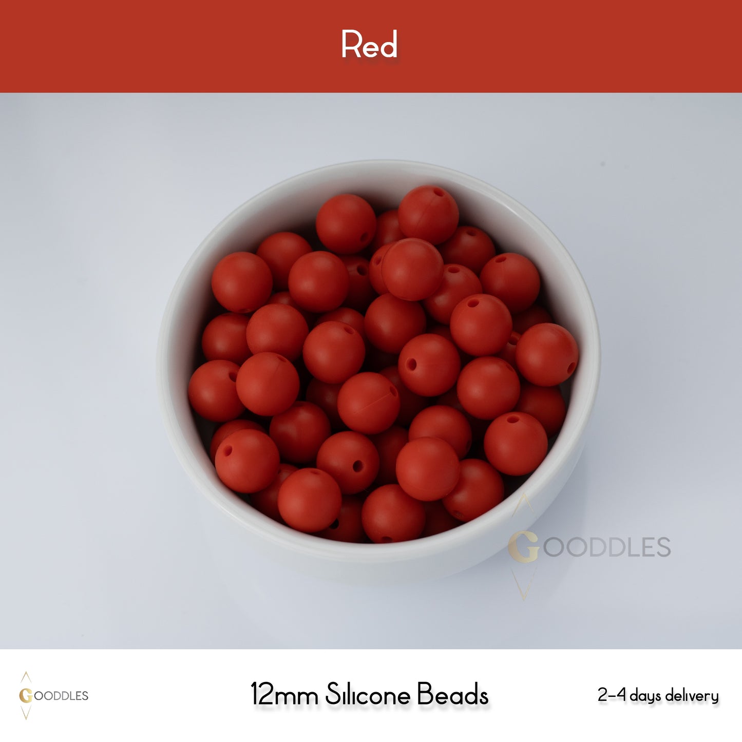 Red Silicone Beads Round Silicone Beads