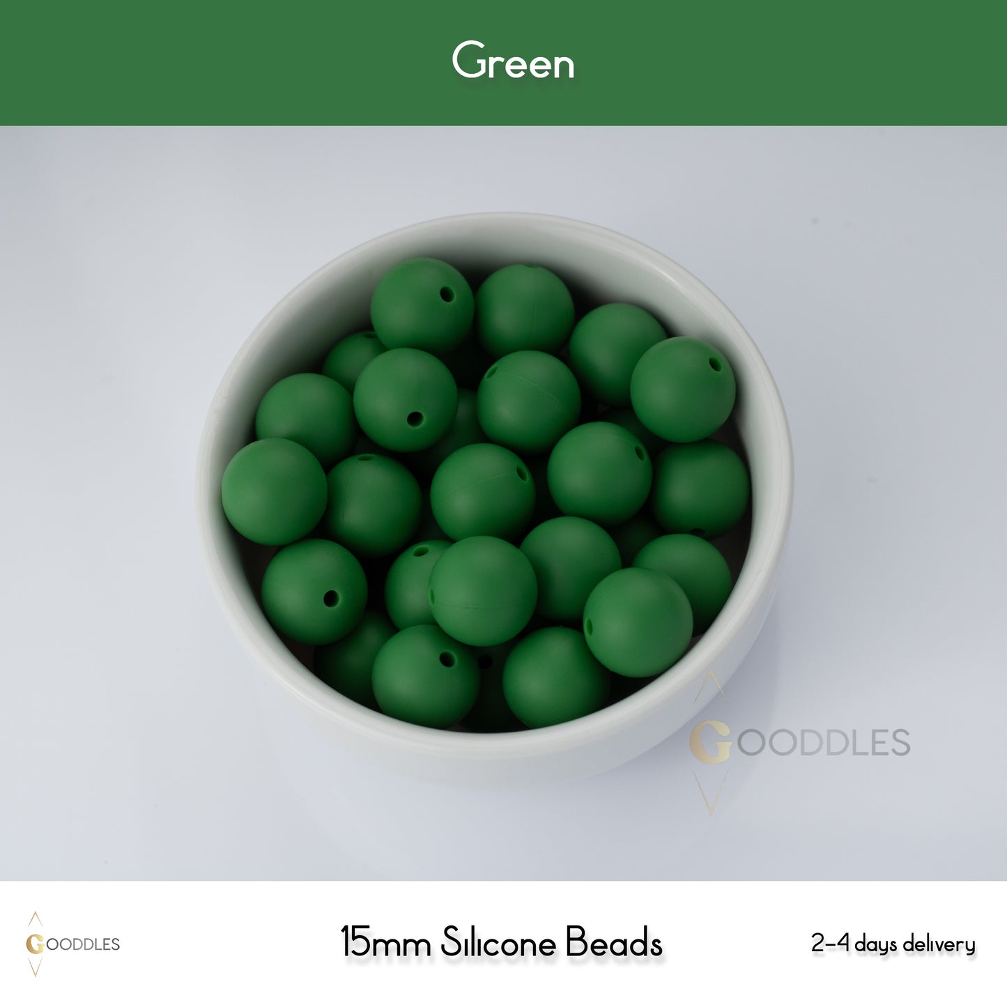 Green Silicone Beads Round Silicone Beads