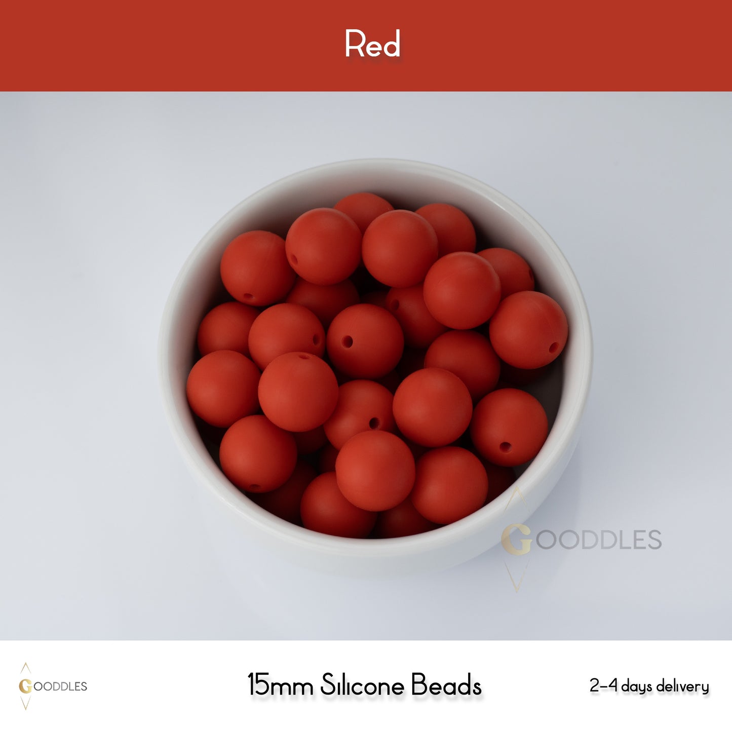 Red Silicone Beads Round Silicone Beads