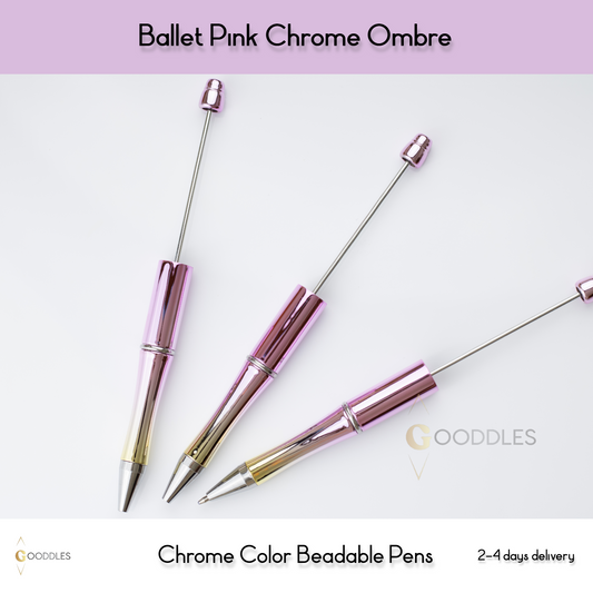 Ballet Pink Chrome Ombre Pens
