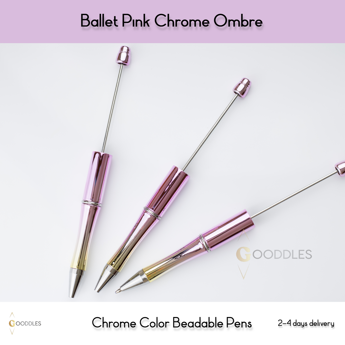 Ballet Pink Chrome Ombre Pens