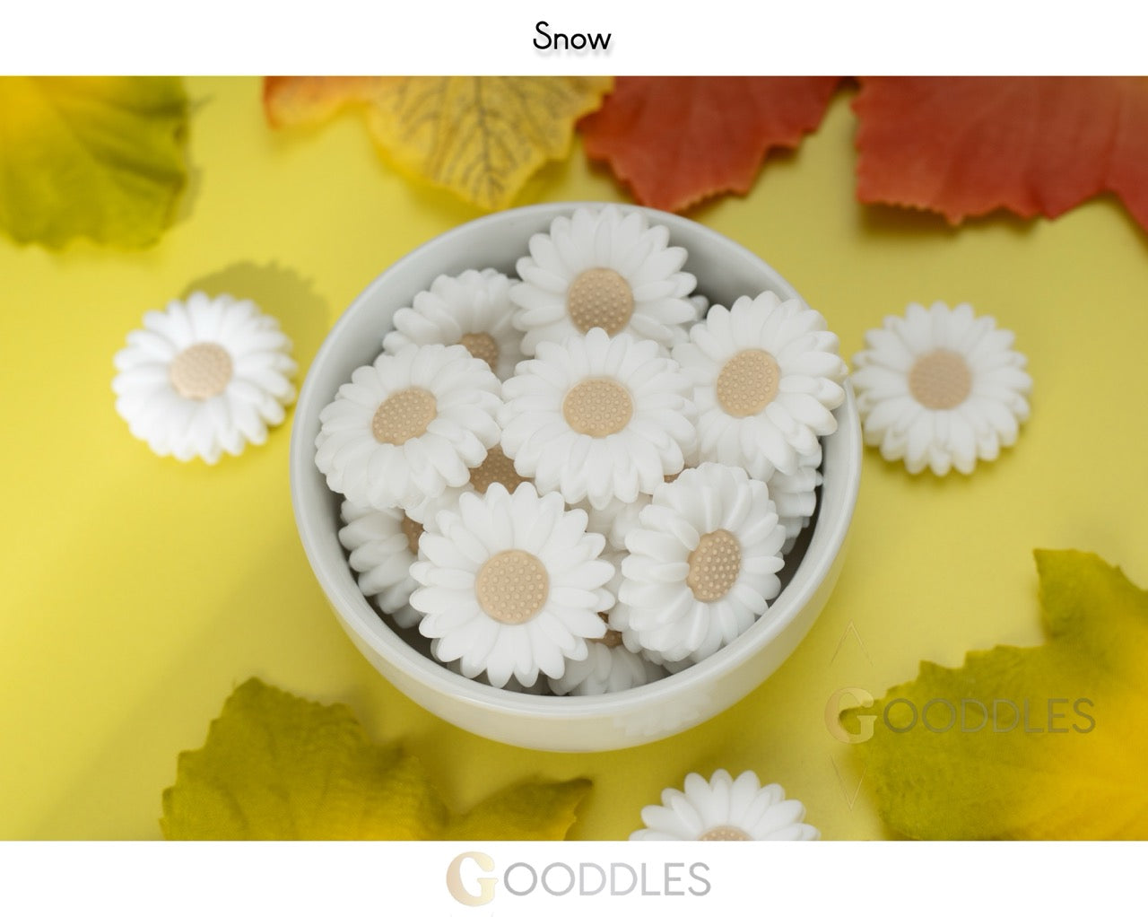 Big Sunflower Silicone Focal Beads