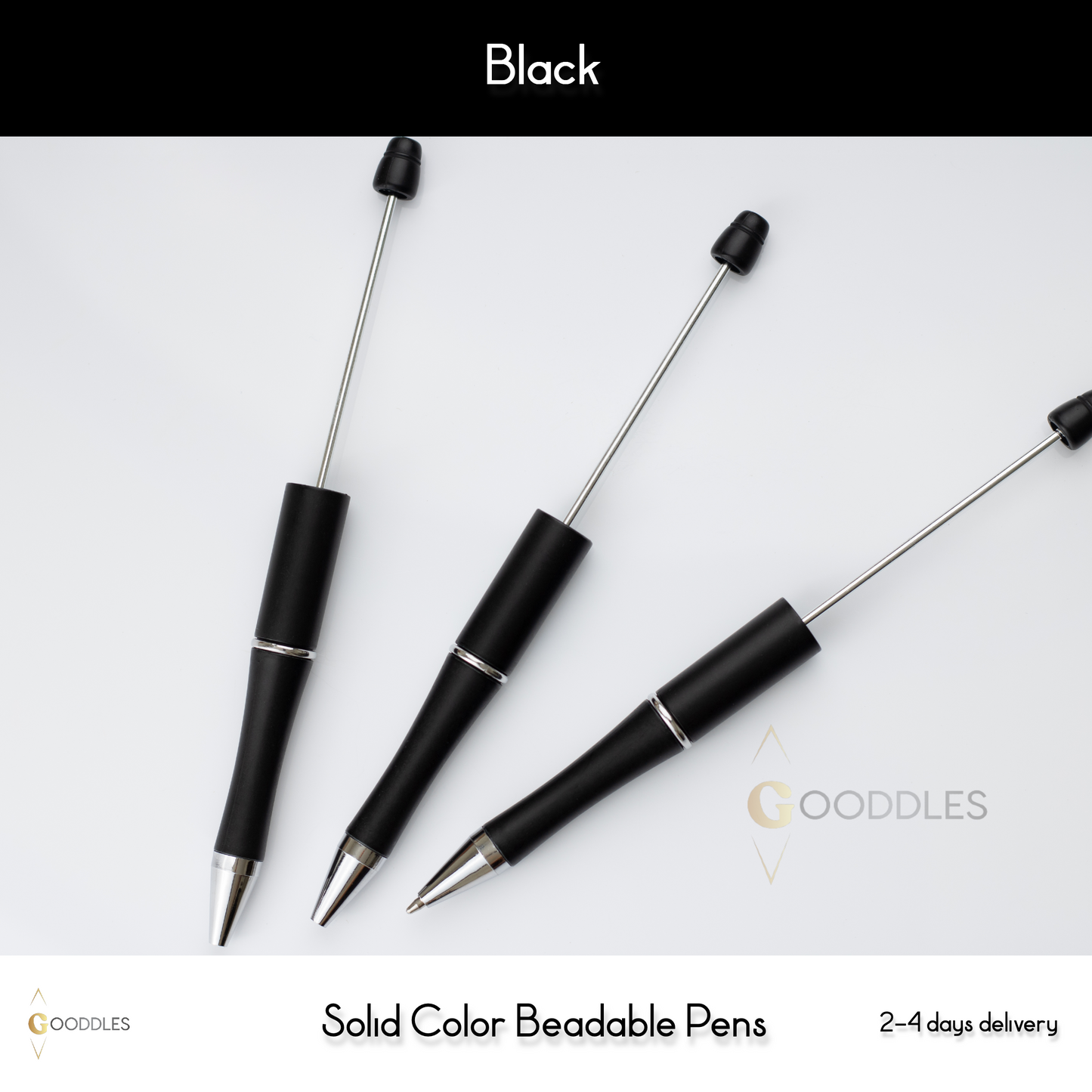 Black Solid Color Pens
