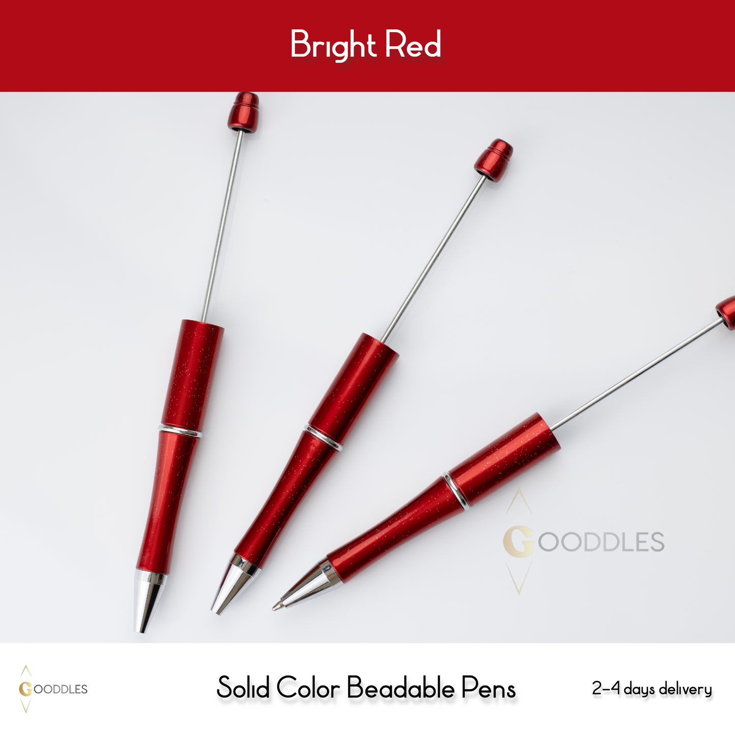 Bright Red Solid Color Pens
