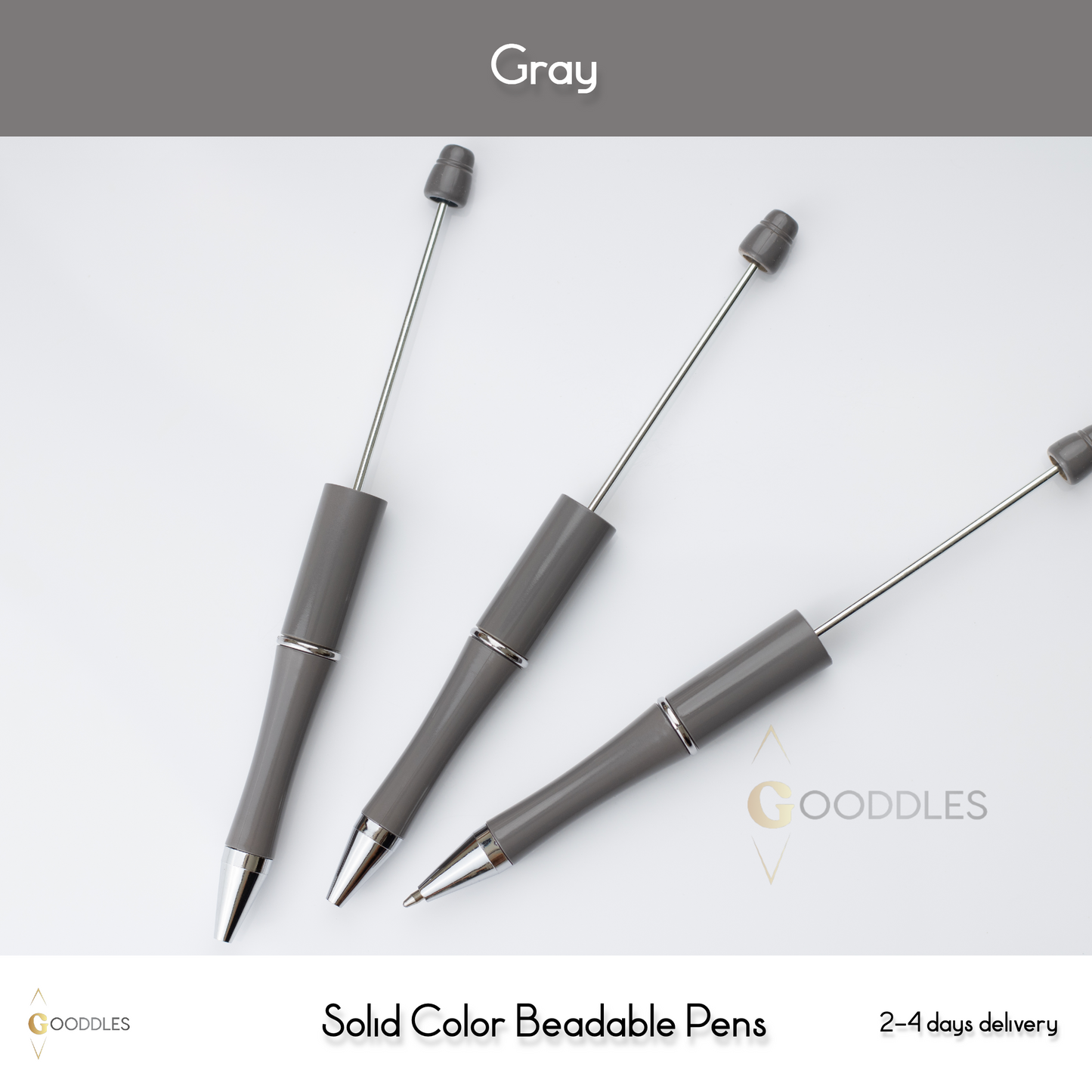 Gray Solid Color Pens