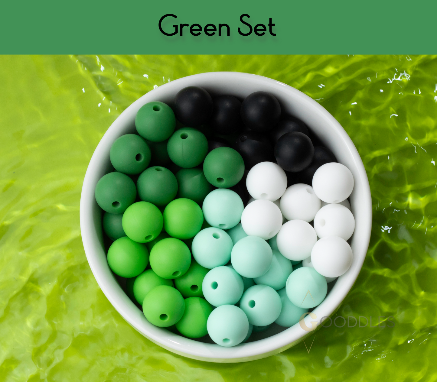 20pcs, Mixed Color Silicone Bead Set Round Silicone Beads