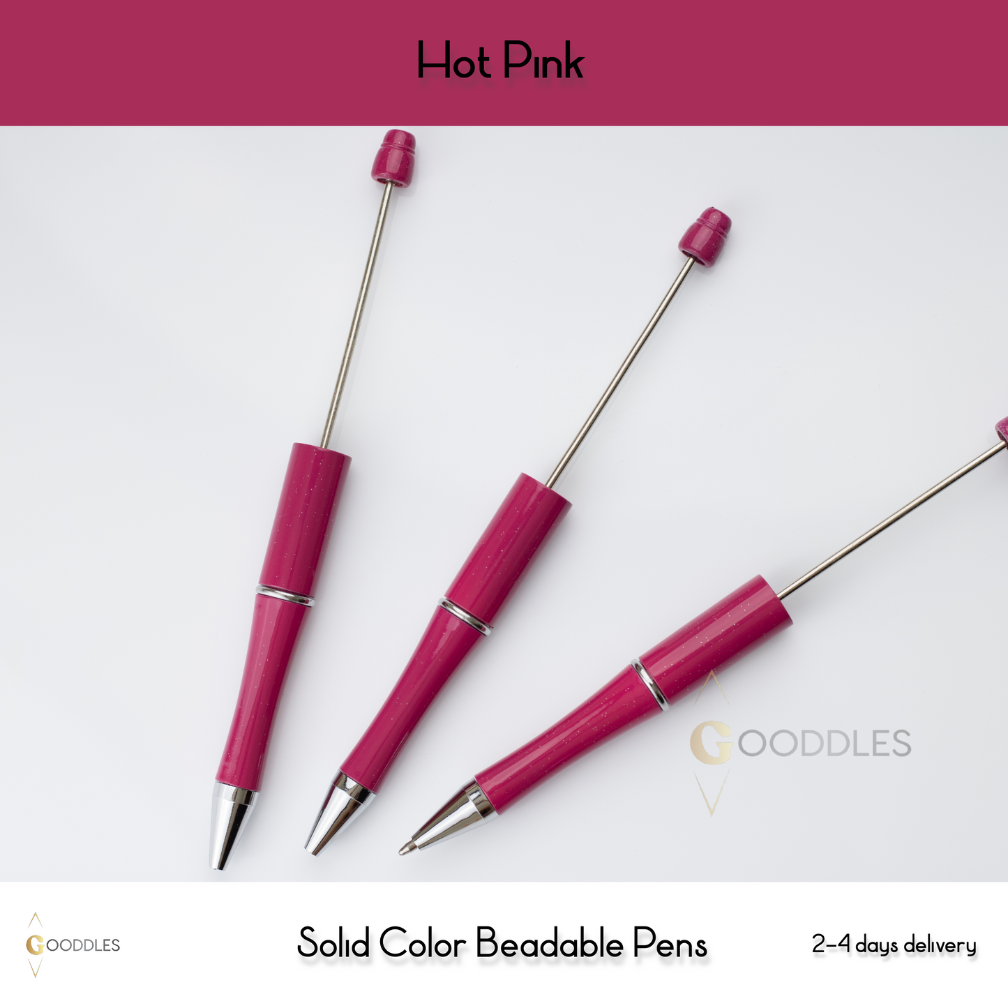 Hot Pink Solid Color Pens