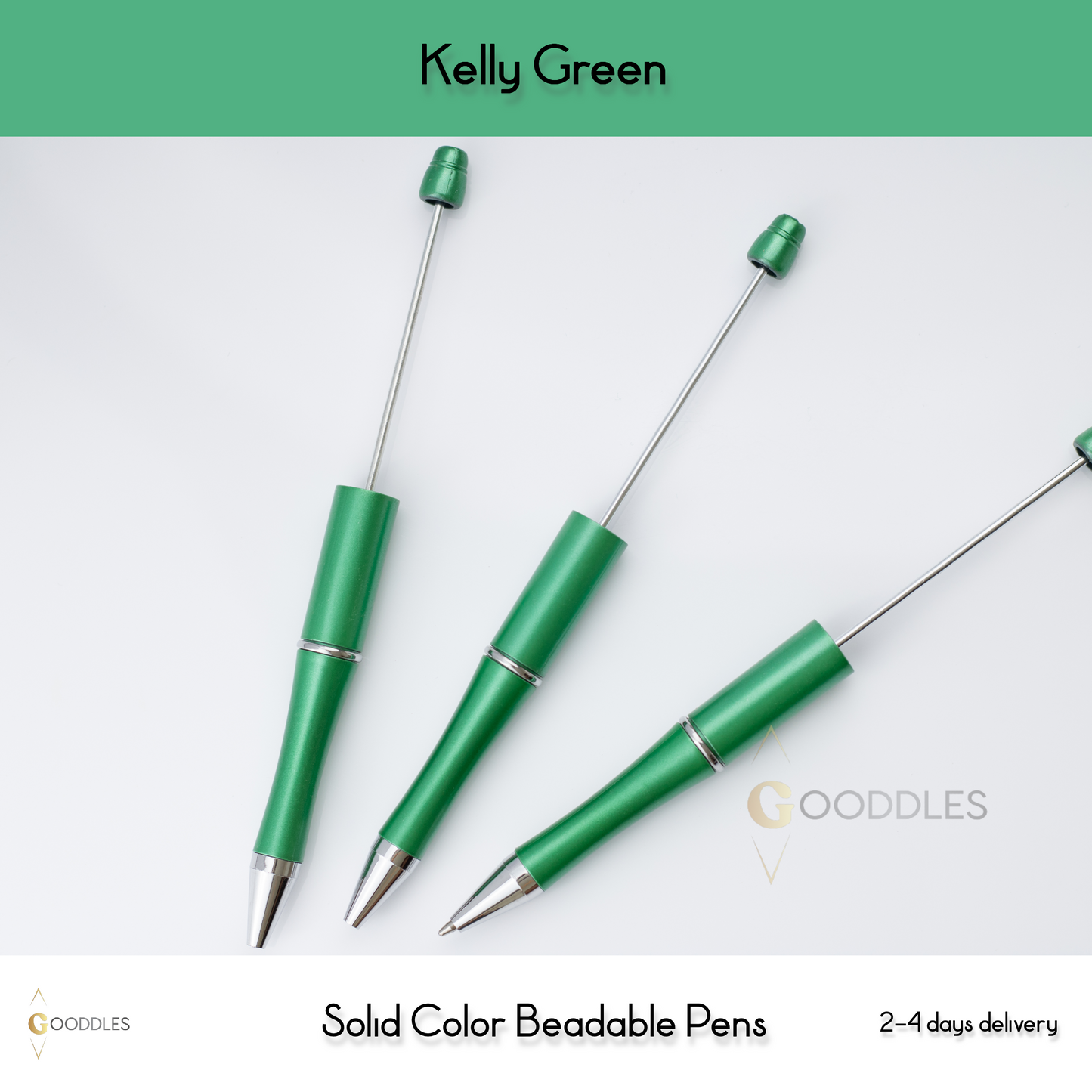 Kelly Green Solid Color Pens