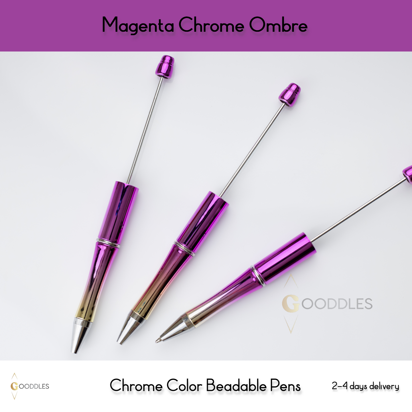 Magenta Chrome Ombre Pens