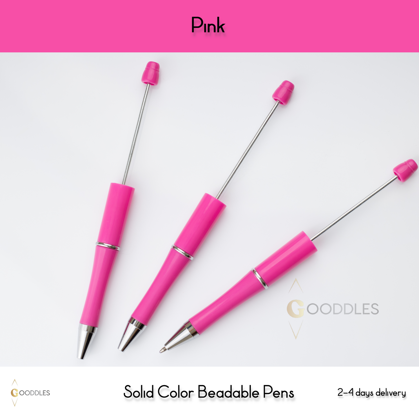 Pink Solid Color Pens