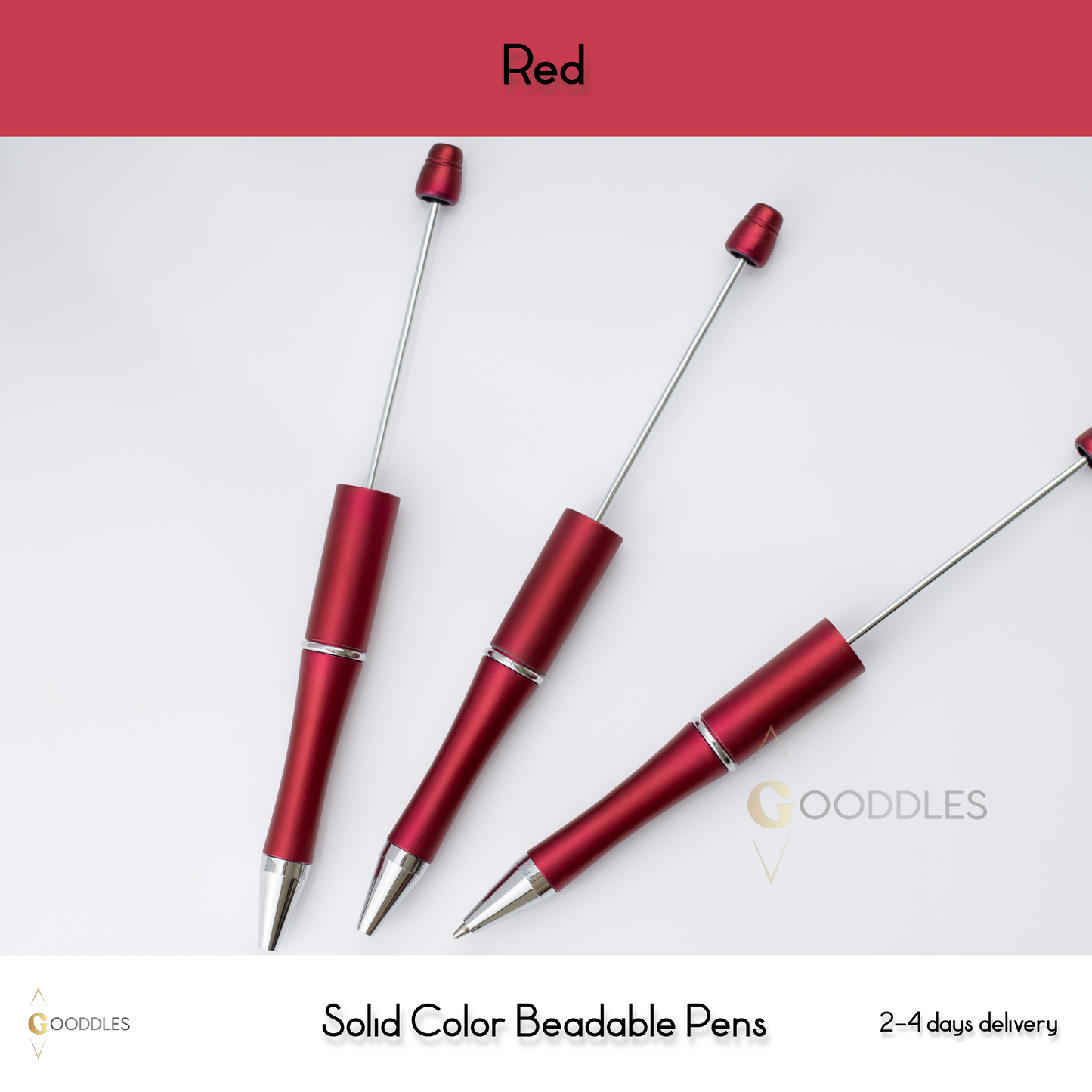 Red Solid Color Pens