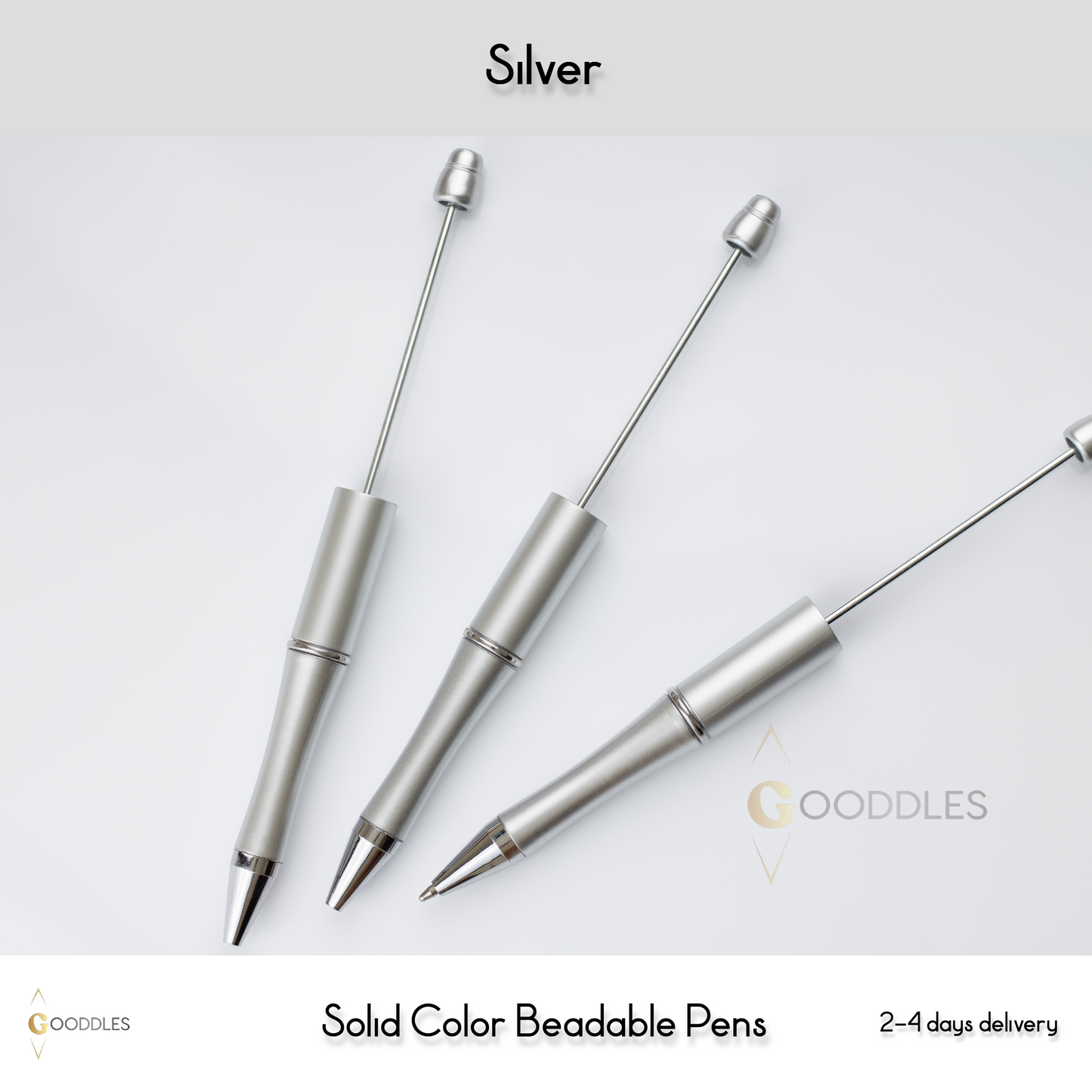 Silver Solid Color Pens