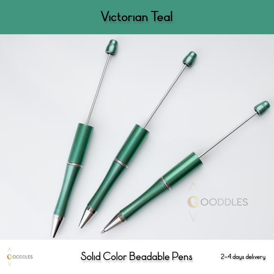 Victorian Teal Solid Color Pens